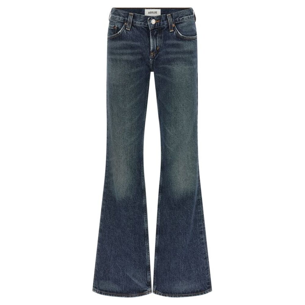 Agolde Blue Cotton Bootcut Women's Jeans